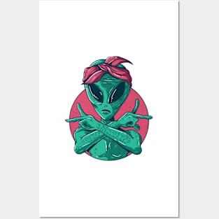 Gangsta Alien Posters and Art